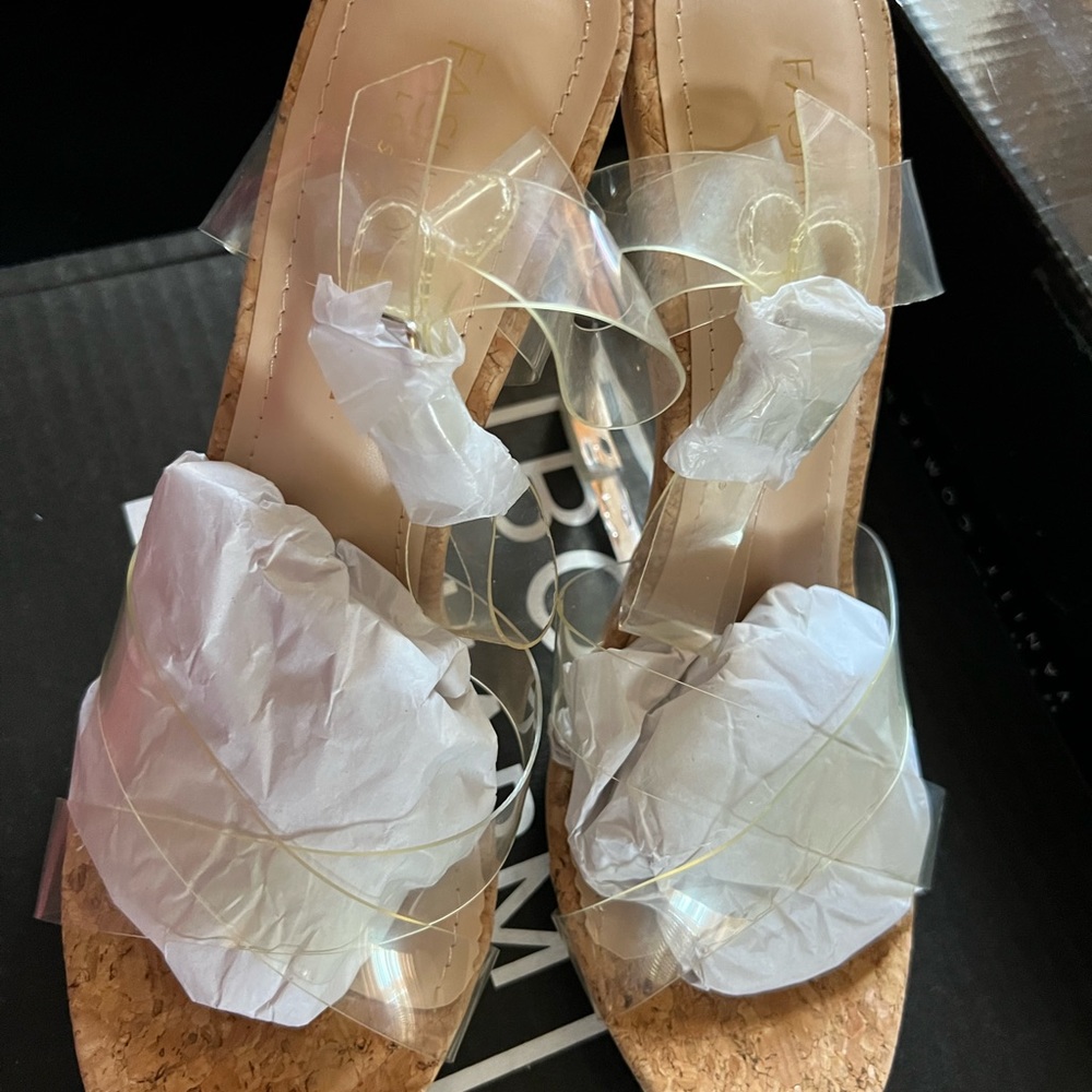 Fashion Nova Clear Wedges